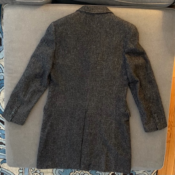 Dolce & Gabbana Men’s Single Breasted Wool Blend coat - charcoal Gray - Picture 14 of 16